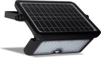 FlinQ Floodlight - Solar Wandlamp - 10W - Zwart - Met bewegingssensor