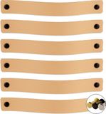 Brute Strength BIG save Leren handgrepen - Naturel - 6 stuks - 20 x 2,5 cm