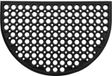 Luance Tapis de porte Lune - demi-rond - caoutchouc - motif ronds - 60 x 40 cm