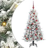 vidaXL Sapin de Noël artificiel pliable avec 150 LED Blanc 120 cm PE et PVC