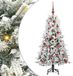 vidaXL Sapin de Noël artificiel pliable avec 150 LED Blanc 120 cm PE et PVC