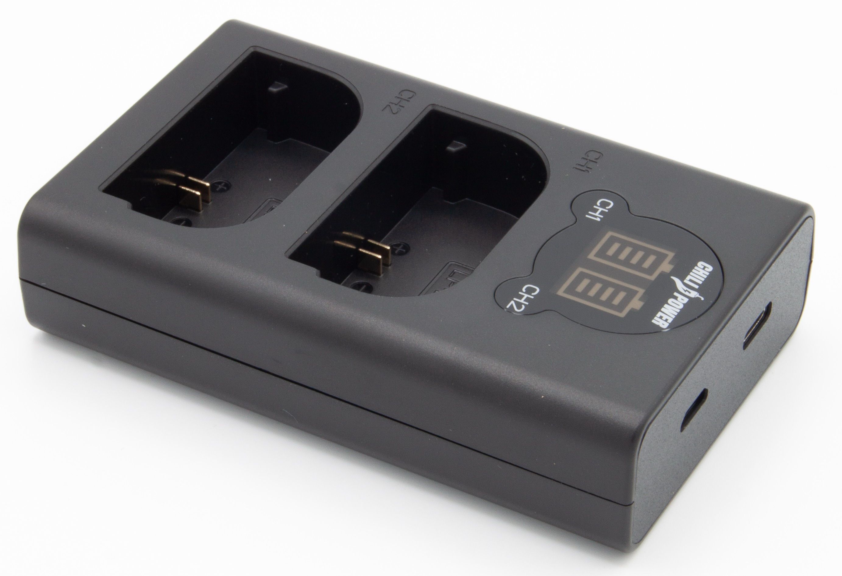 ChiliPower Canon LP-E6 / LP-E6N dubbellader voor 2 accu's (tegelijk)