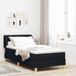 Prolenta Maison Exclusive - Boxspringbett mit Matratze Schwarz 80 x 200 cm Stoff