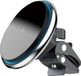 Proove Magic Circle Support de téléphone sans fil avec anneau magnétique – 15W – Fixation pour grille d'aération de voiture – Rotatif à 360° – Convient aux smartphones de 4,0 à 6,9 pouces – Noir