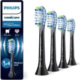 Philips HX9044/88 C3 Elektrische Zahnbürstenköpfe, Schwarz, 4er Pack
