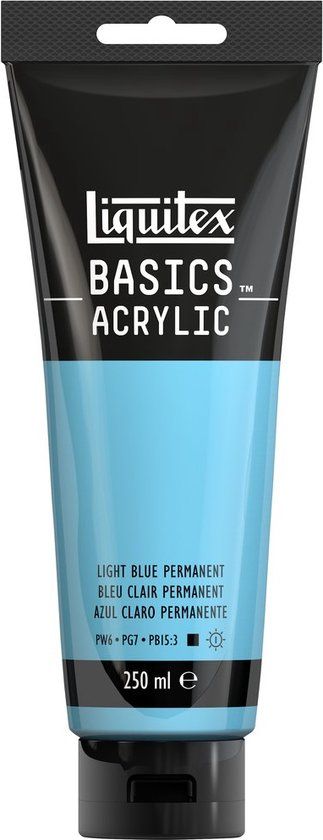 Liquitex Basics Acrylverf Light Blue Permanent - 250 ml