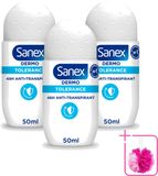 Sanex Dermo Tolerance Deo Roll-on 50 ml - 3 stuks
