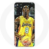 Xiaomi Hoesje voor Xiaomi Redmi Note 11 4G Kobe Bryant Dunk lakers 8 NBA Zwart Etui