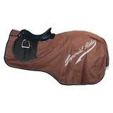Imperial Riding IRH Super-Dry paardrijdeken, 0 g, waterdichte paardentrainingsdeken zonder vulling, met klittenbandsluiting, zweefvliegtuig en reflecterende details, walnoot, L