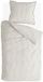Walra Dekbedovertrek Gentle Stripes - 140x220 cm - 100% Katoen (BCI) - Off White / Bruin