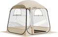 VEVOR Opblaasbare sporttent, 1.83x1.83 m, transparante bubbeltent voor 2-4 personen, waterdichte buitentent met vloermat en afdekzeil. Tuincent, iglo-koepeltent, campingoverkapping voor evenementen, vissen en het aanmoedigen van sporters