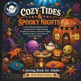Cozy Tides & Spooky Nights: A Cute & Relaxing Halloween Ocean Coloring Book for Adults