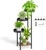 Ibenzoa® Support de plantes métallique de haute qualité avec 4 niveaux pour intérieur et extérieur, design innovant