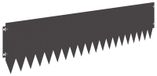 vidaXL bordure de pelouse avec bord supérieur incurvé, 20 pièces, 103 x 25 cm, acier