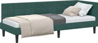 vidaXL Hoek Bed Frame Donkergroen Fluweel 80 x 200 cm