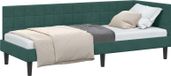 vidaXL Hoek Bed Frame Donkergroen Fluweel 80 x 200 cm