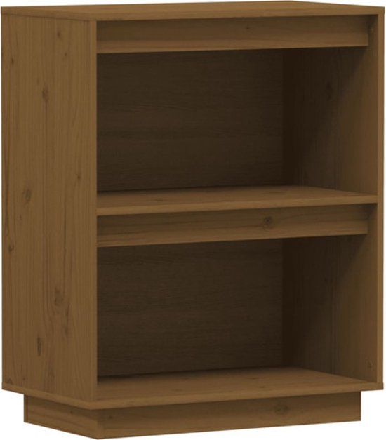vidaXL Wandkast 60x34x75 cm massief grenenhout honingbruin