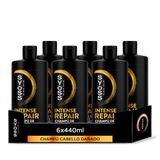 Syoss - Shampoo voor droog en beschadigd haar uit de Repair-serie, repareert het haar diep en beschermt het - net als vers van de kapper, 6 x 440 ml (2640 ml)