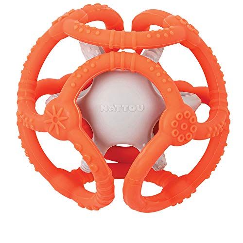 Nattou Set ballen orange + grijs - 5414673879057