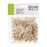 Artemio Houten Alfabet 162/Pkg-Natural .51"