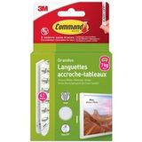 Command - Languette Adhésive Grande Accroche Tableaux Blister De 4