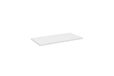Astral White plateau de lavabo de salle de bain 80 cm MDF blanc mat pour lavabo à poser