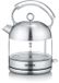 SEVERIN Bouilloire rétro WK3459, 1,7 litre, 2400 watt, chauffe rapide, éclairage LED, acier inoxydable