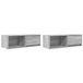 vidaXL TV-meubel 2 stuks sonoma grijs 80 x 31 x 25,5 cm bewerkt hout