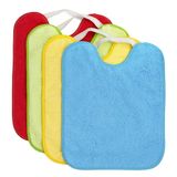 Ti TIN 4 stuks waterdichte slabbetjes met rubberen sluiting