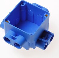 ABB HAF - Opbouw Centraaldoos - 8 outputs - blauw - metaal - 70x70x70mm - rechthoek