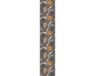 Ambiance Sticker Voorgelijmd vliesbehang - ABSTRACTE GRIJZE EN ORANJE BLOEMEN - 1 rol van 300x60 cm