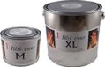 Merkloos / Sans marque Het Nieuwe Licht 2x Tuinfakkels vuur verlichting in blik 7,5 en 15 cm 4/12 branduren - Zweedse fakkel - Vuurblik - Tuinkaars/outdoor kaars - Tuinverlichting/tuindecoratie tuinfakkels