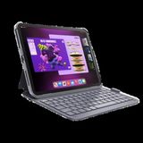 DEQSTER Slim Pro L QWERTZ Duits Bluetooth Grijs