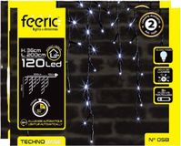 Feeric Lights & Christmas Ijspegelverlichting - 2x - 120 LED - Koel wit licht - 200 cm - Zwart snoer - Timer - IP44