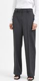 SELECTED WOMEN Slfrita Mw Wide Pant Broeken Dames - Donkergrijs - Maat 42