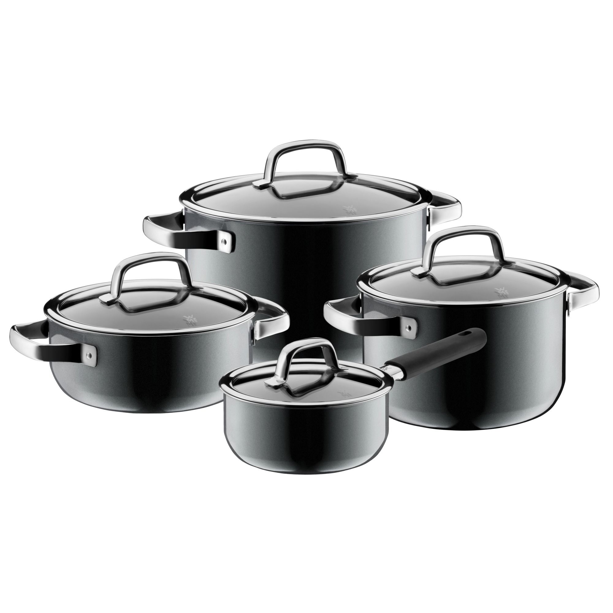WMF FUSIONTEC Mineral 4-delige Pannenset - Platinum