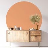 Autocollant Mural Rond - Couleur Tendance - Diamètre 150 cm - Adhésif Mat