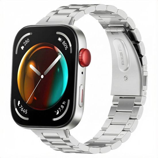imoshion Huawei Stalen bandje - Geschikt voor Huawei Watch Fit 3 - Zilver
