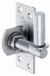 Alberts 361488 plaatduim om vast te schroeven | verstelbaar met 20 mm | rvs | doornmaat Ø16 mm | plaat 100 x 40 mm