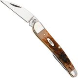 Seahorse Whittler Amber Bone, Peach Seed Jig, 30094, 6355WH CS couteau de poche
