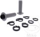 Progrip Lock-on Single Density Poignées Gris 22 mm / 125 mm