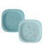 nip Green Eco Baby- en kinderborden, set van 2, diermotief, blauw