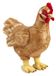 Poule en peluche, 35 cm, design réaliste, en acrylique
