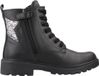 GEOX J CASEY Zwart Leer Veters Klassieke Laarzen 38 EU