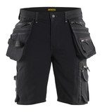 Blåkläder X1900 Werkbroek Kort 4-weg Stretch 1988 - Zwart - Maat 52 (L)