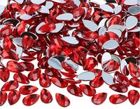 Decoratieve acryl edelstenen in druppelvorm, 8 x 13 mm, ca. 2000 stuks.