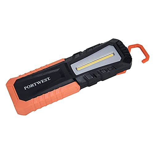 Portwest PA78 USB Oplaadbare Inspectie Zaklamp, Zwart - 5036108324163