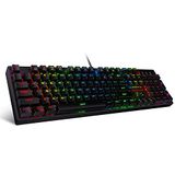 Redragon K582-US SURARA RGB LED achtergrondverlichting QWERTY mechanisch gamingtoetsenbord met 104 toetsen, Amerikaanse lay-out (rode schakelaar, Amerikaanse lay-out)