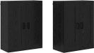 vidaXL Wandkast Zwart Eiken 90 x 34 x 69,5 cm