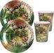 Santex Dinosaurus feest wegwerp servies set - 20x bordjes / 20x bekers